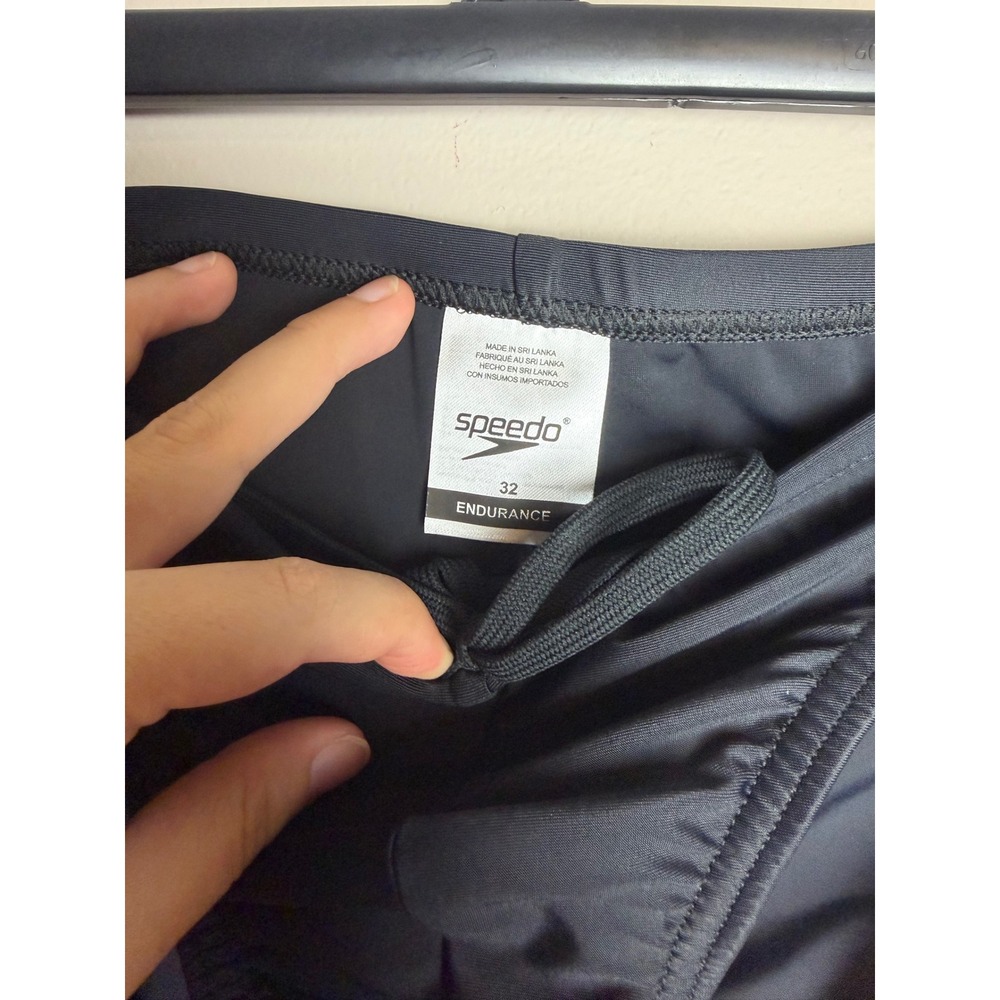 Speedo Endurance Mens Swim Brief Black Chlorine Resistant Size 32 87300165001 - Picture 4 of 6
